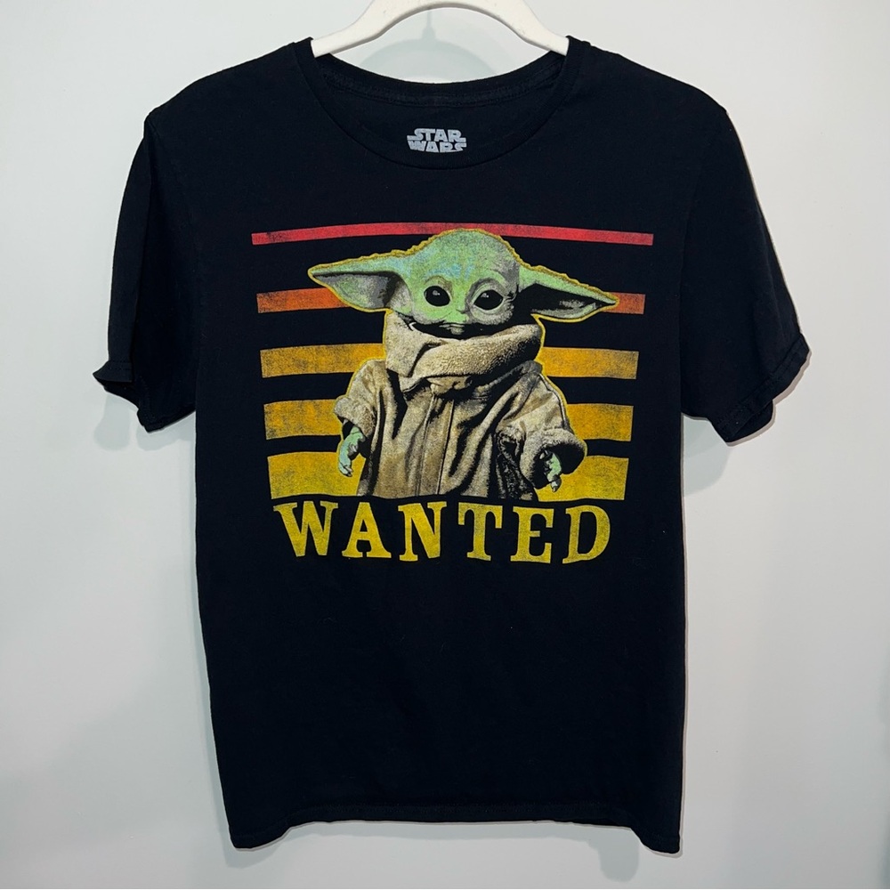 Baby Yoda “Wanted” Black Tee